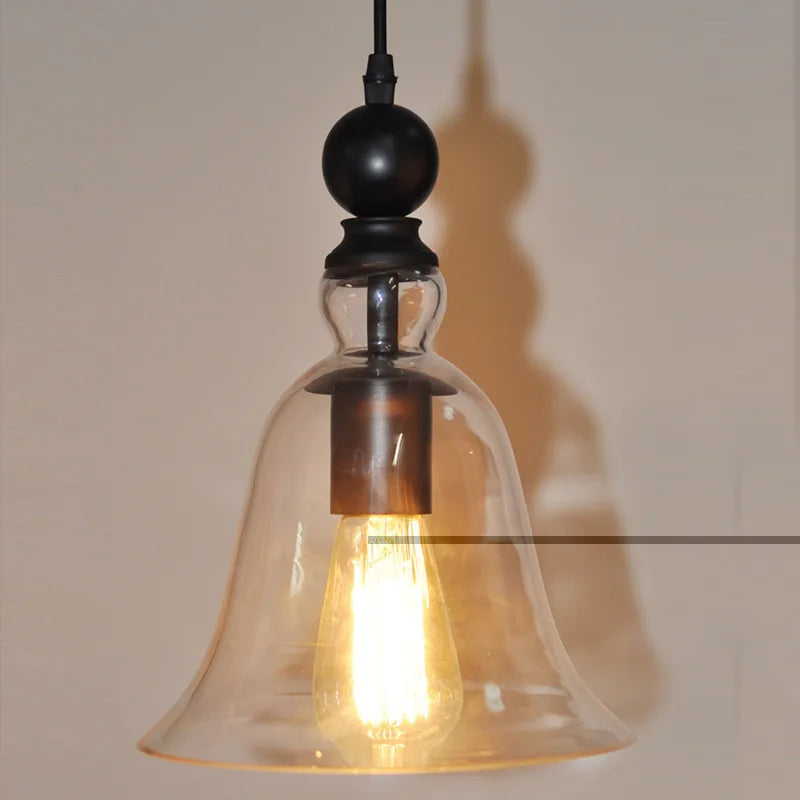 European American Style Pendant Lighting Creative Bell Hanging Lamp Room Decoration Restaurant Cafe Bar Kitchen Dining Light