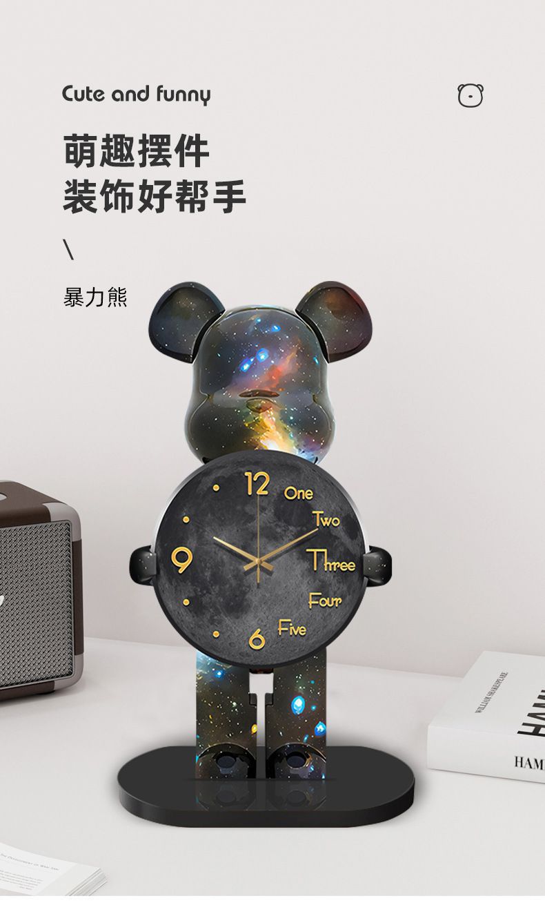 Clock creative living room dining room decoration study bedroom home with modern simple mute