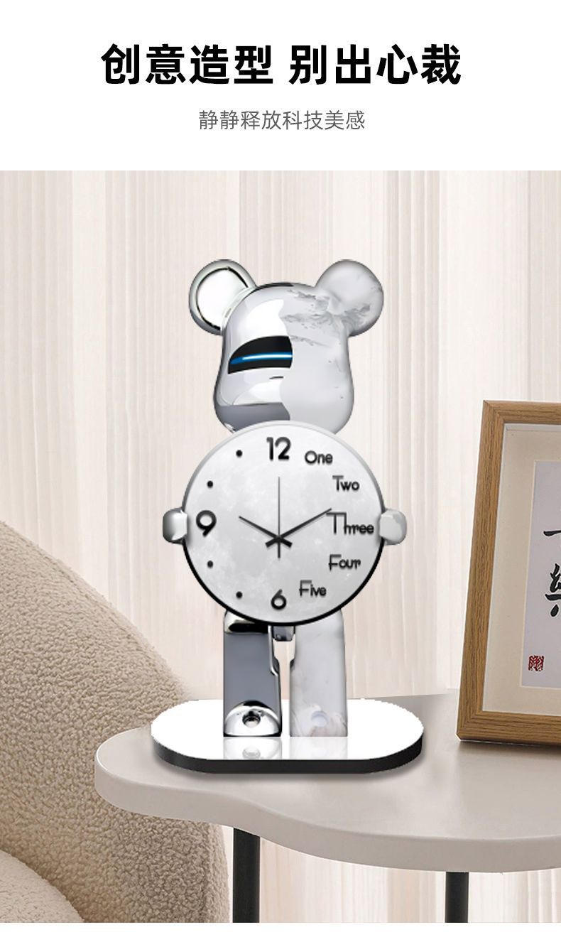 Clock creative living room dining room decoration study bedroom home with modern simple mute