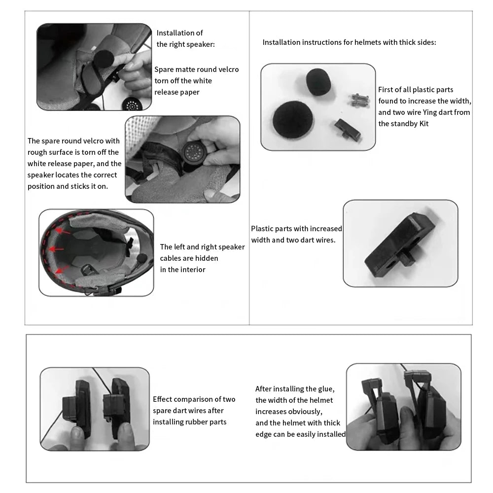 Motorcycle Helmet Headset Bluetooth 5.0 Headphone Wireless Hands-free Call Stereo IP67 Waterproof Earphone Music Player Speaker