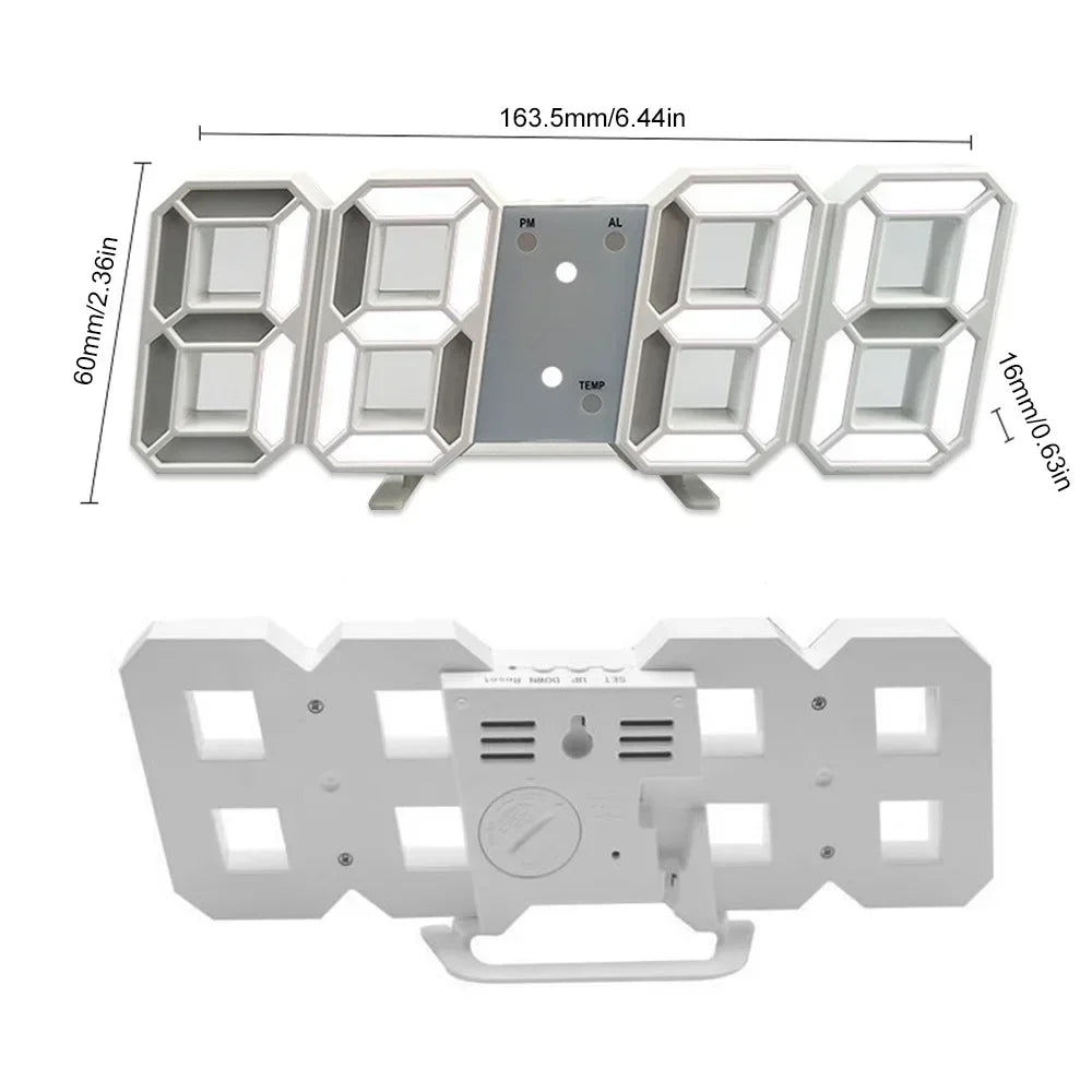 Digital Decoration for Bedroom Desk Watches Led Wall Clock Living Room Alarm Modern Home and Decoration Electronic Table Decor