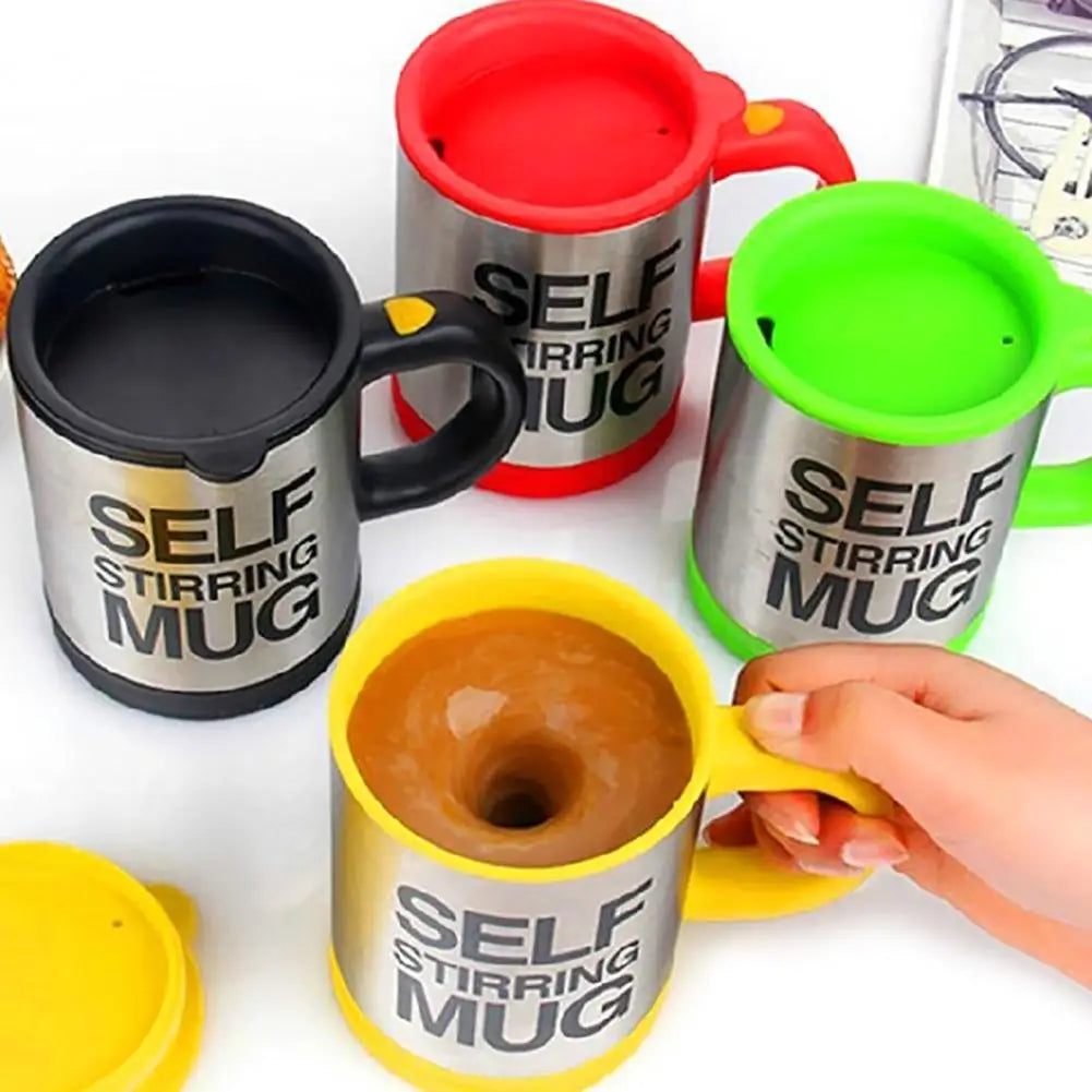 Mug 400ml Electric Mixing Cup Lazy Automatic Self Stirring Coffee Milk Drink Mug Blender Stainless Steel with Lid Gift Box