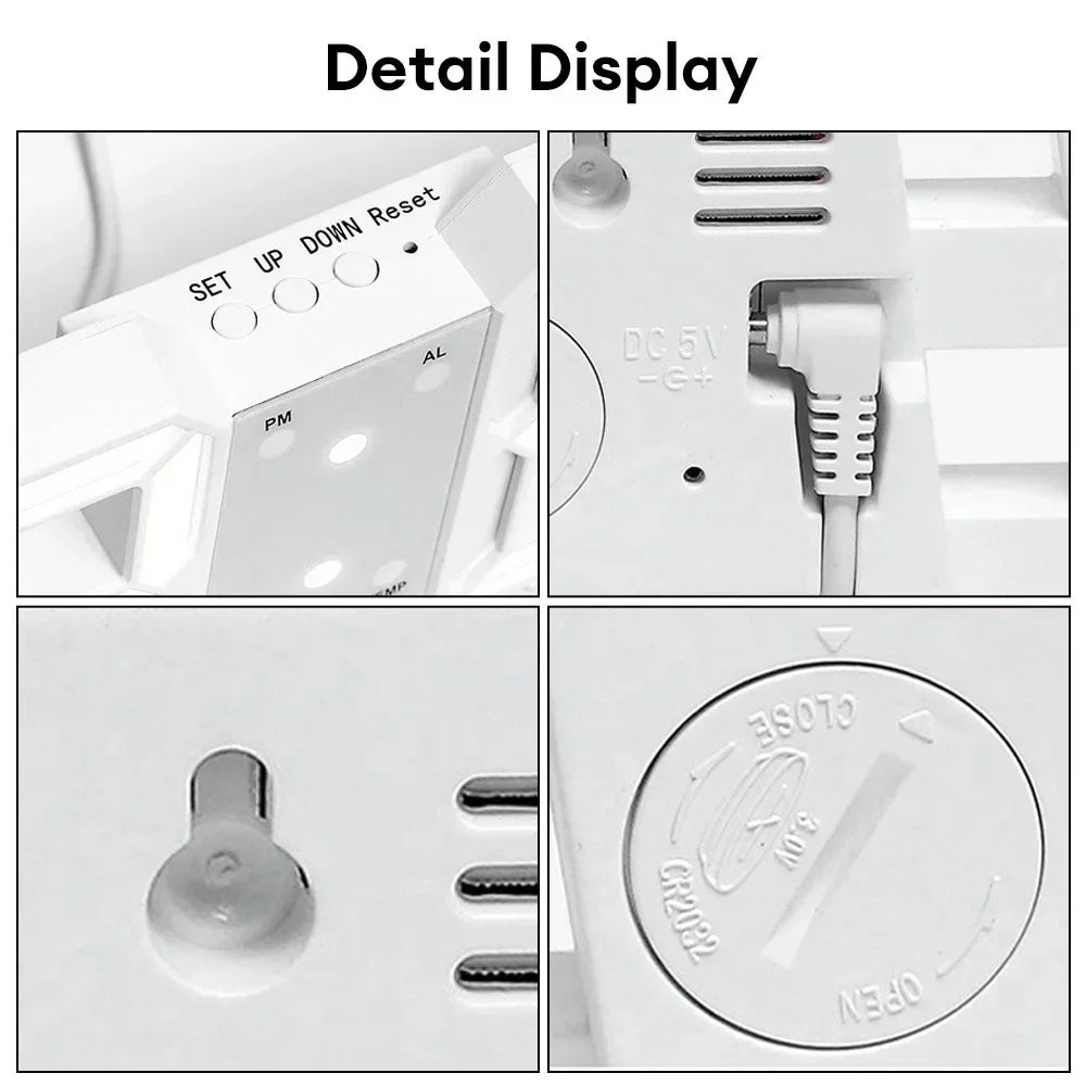 Digital Decoration for Bedroom Desk Watches Led Wall Clock Living Room Alarm Modern Home and Decoration Electronic Table Decor