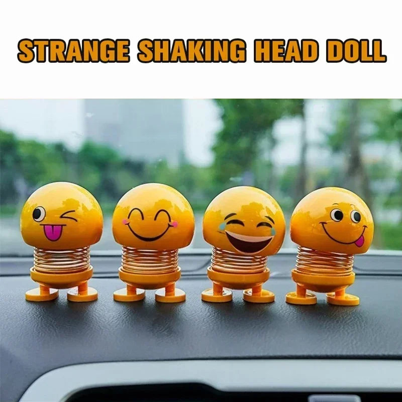 1pcs Funny Shaking Head Doll Car Small Ornaments Cute Car Accessories Interior Trims Creative Car Toys Decoration Accessories