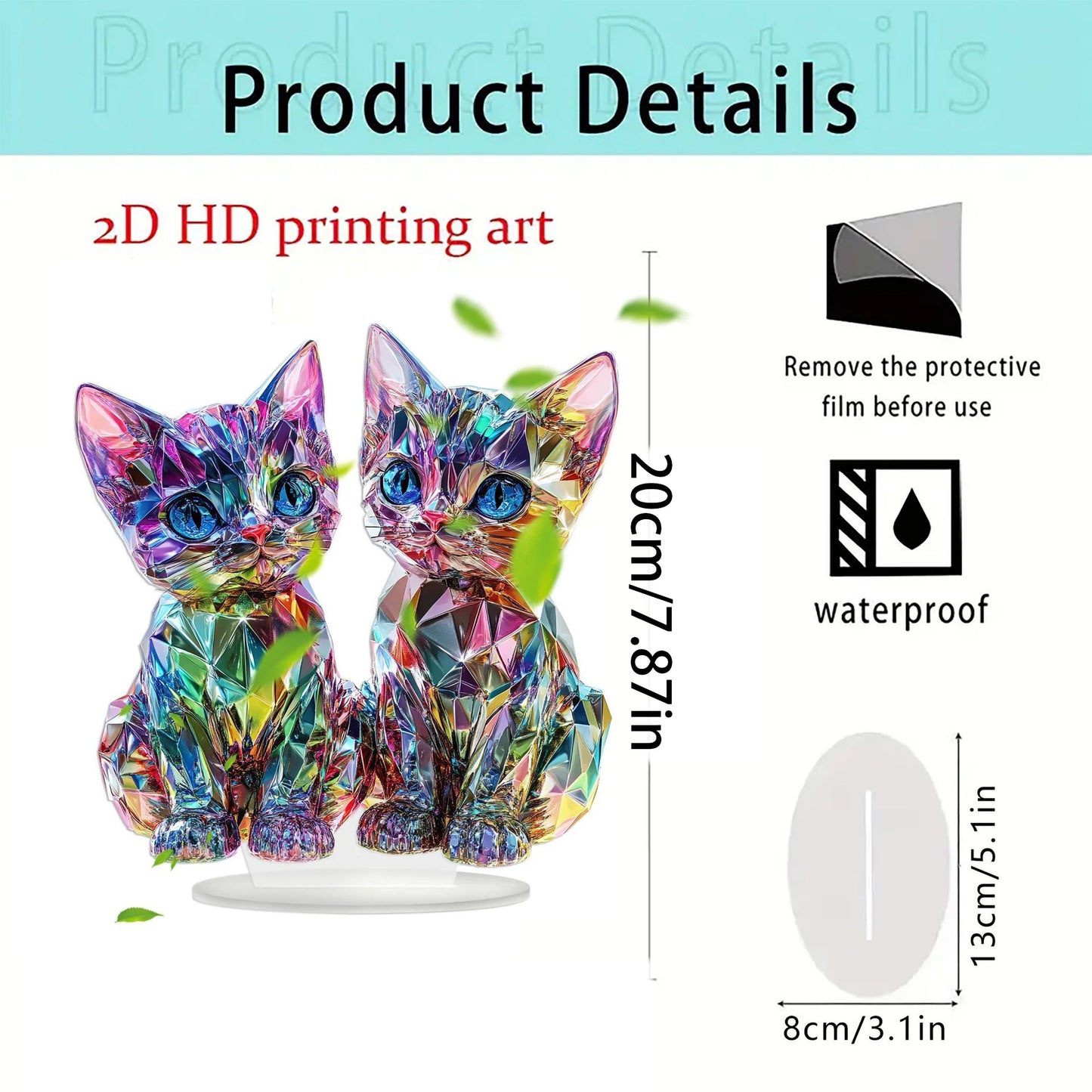 1PCS Cute Cat Ornament - Art Home Decoration, Perfect Gift for Family and Friends, Suitable for Bedroom Decoration