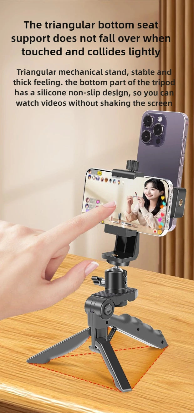 Phone Teleprompter Prompter Clip for Phone Live Broadcast Desktop Handheld Stand Video Subtitle Speech Read Tripod Accessories