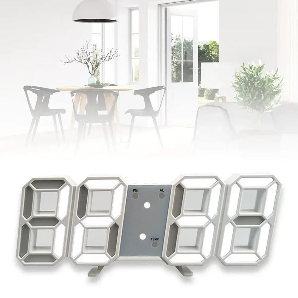 Digital Decoration for Bedroom Desk Watches Led Wall Clock Living Room Alarm Modern Home and Decoration Electronic Table Decor