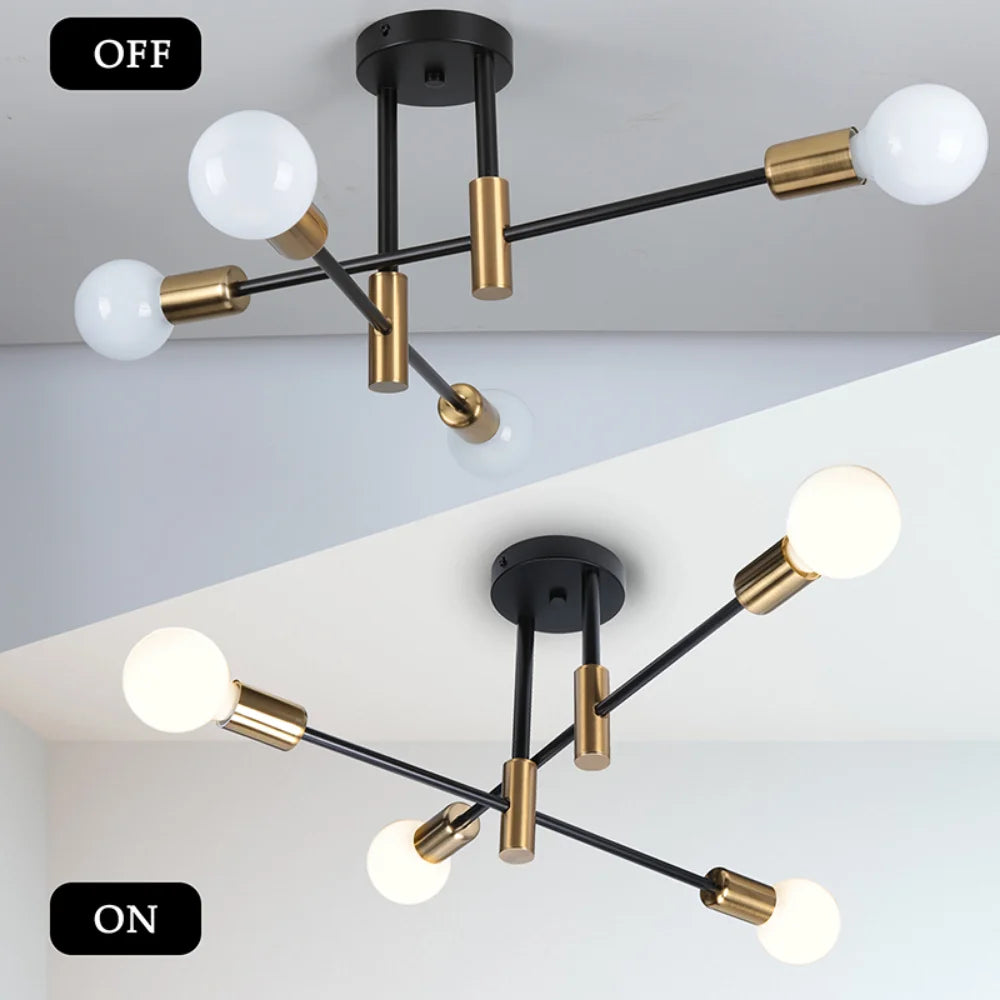 Chandeliers Retro Lighting Fixture Decoration Light Lustre Hanging Lamps Pendant Ceiling Led Chandelier Lamp Dinning Room Luxury