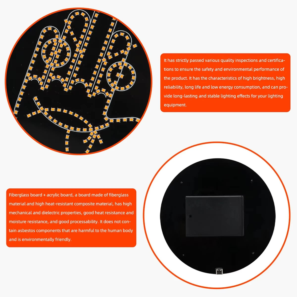 Funny LED Expression Gesture Atmospere Lamp With Remote Control Multi-function Display Car Rear Windshield Ambient Mood Light