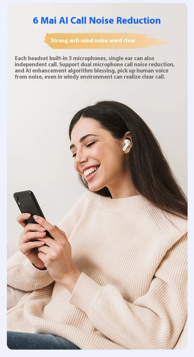 EarFun Air Pro 4 Wireless Earphone HI-FI Bluetooth5.4 Earphones Active Noise Reduction IPX5 Waterproof E-sports PC Gamer Earbuds