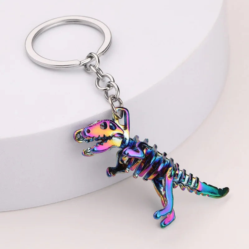 Vintage Mechanical Screw Robot Keychain Creative Movable Joint Steampunk Robot Car Key Holder For Men Backpack Pendants