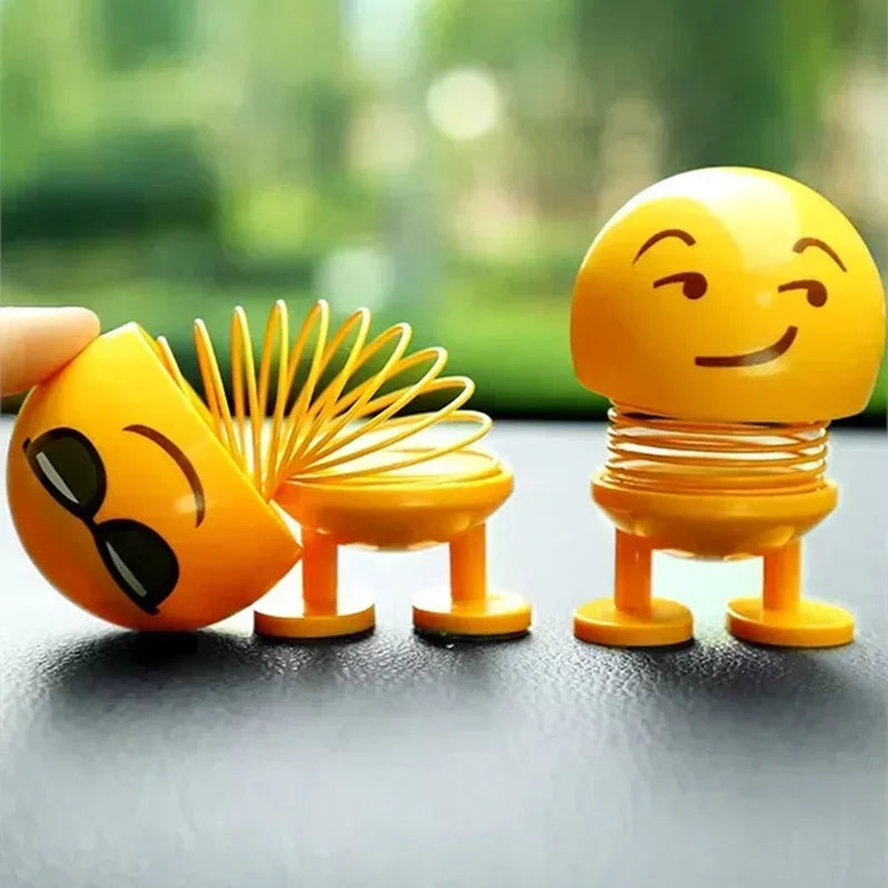 1pcs Funny Shaking Head Doll Car Small Ornaments Cute Car Accessories Interior Trims Creative Car Toys Decoration Accessories
