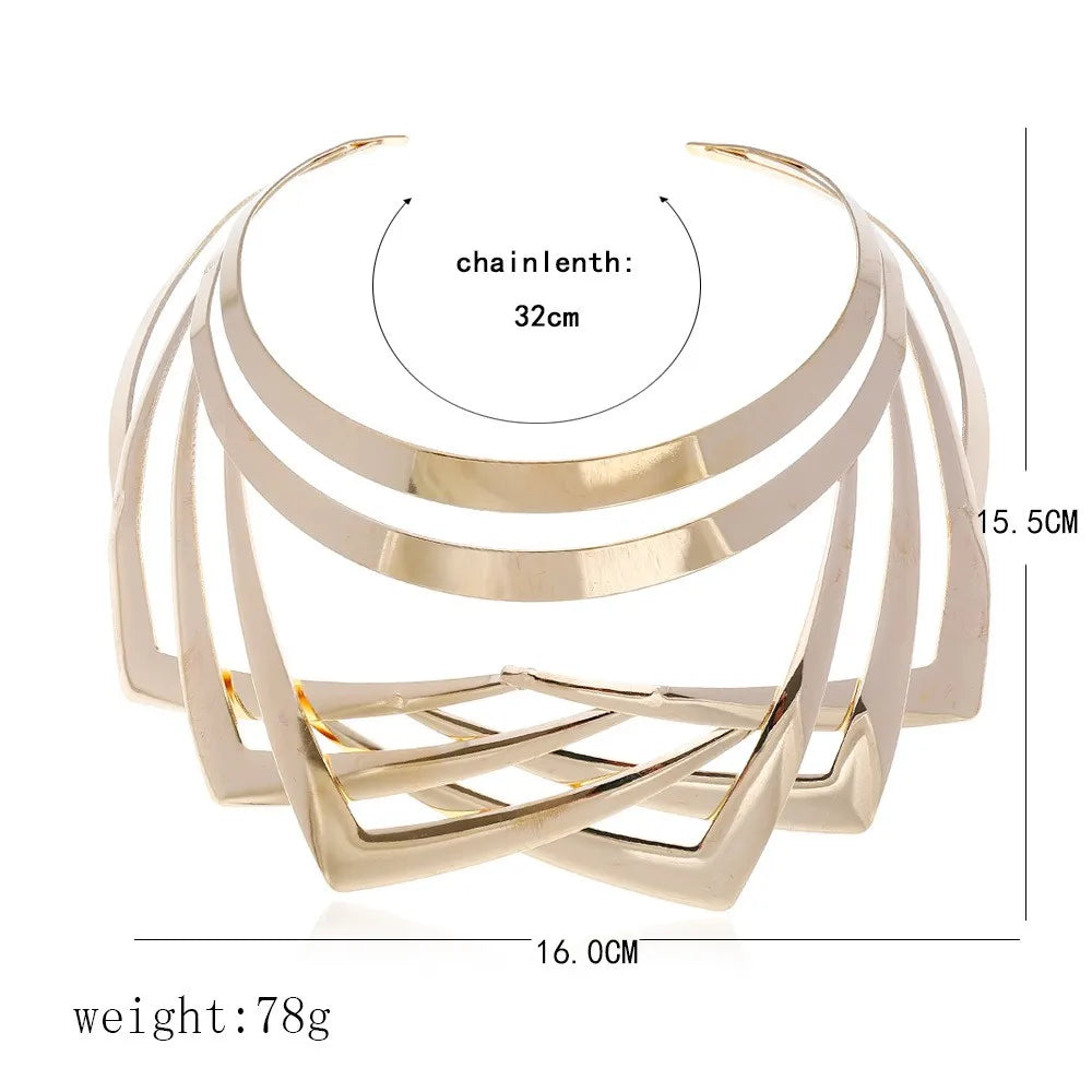 collier femme maxi necklace collares statement chunky choker statement brand Luxury gold color jewelry women fashion free gift