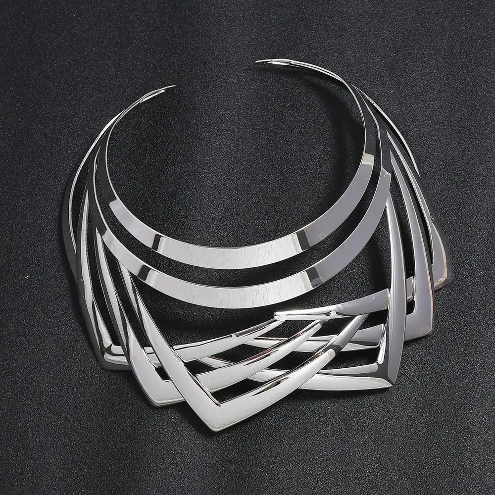 collier femme maxi necklace collares statement chunky choker statement brand Luxury gold color jewelry women fashion free gift