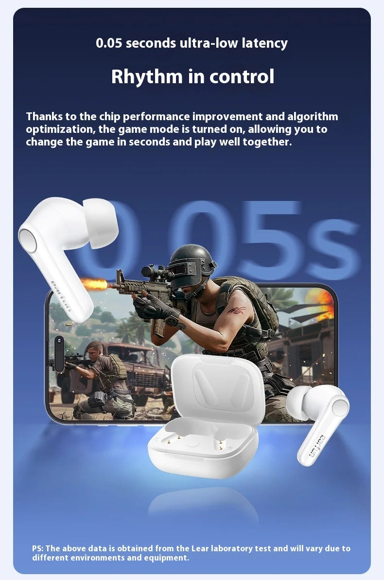 EarFun Air Pro 4 Wireless Earphone HI-FI Bluetooth5.4 Earphones Active Noise Reduction IPX5 Waterproof E-sports PC Gamer Earbuds
