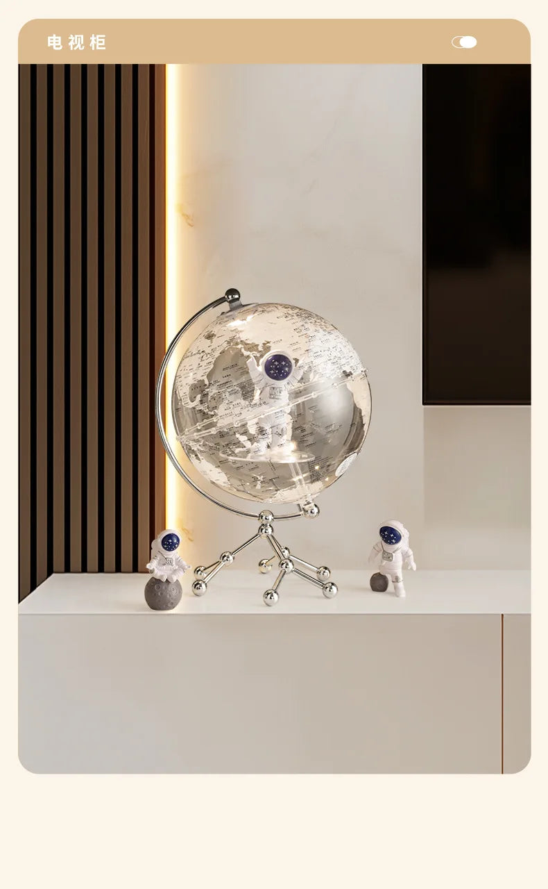 Hot Creative Globe Ornaments For Home Office Wine Cabinet Tv Cabinet Living Room Good Atmosphere High-End Decorations Gift