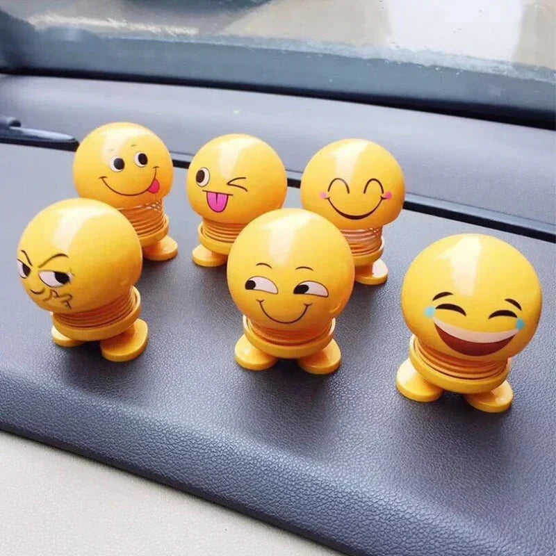 1pcs Funny Shaking Head Doll Car Small Ornaments Cute Car Accessories Interior Trims Creative Car Toys Decoration Accessories