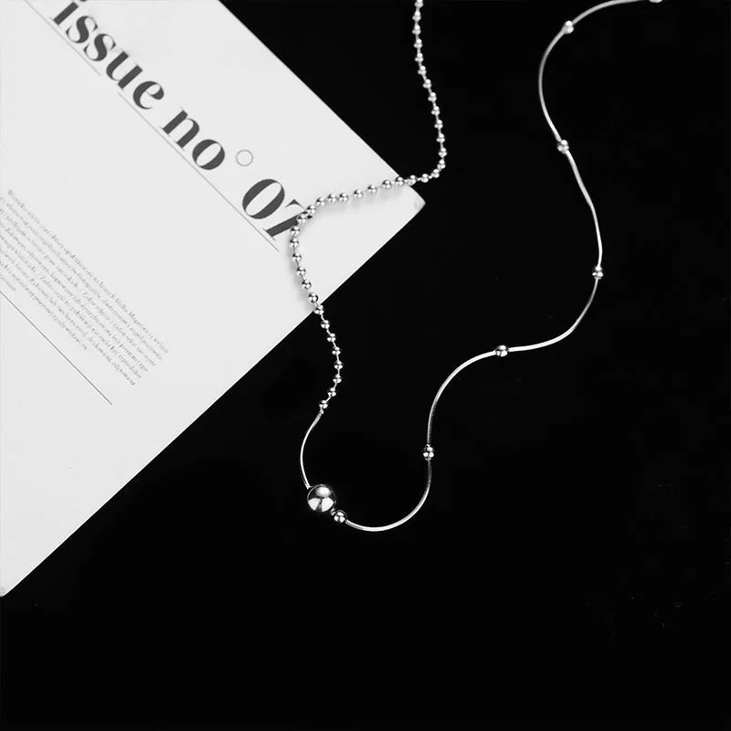 XIYANIKE Beaded Chocker Chain Necklace For Women Girl Clavicle Choker Luxury Fashion New Jewelry Ladies Gift Party collier femme