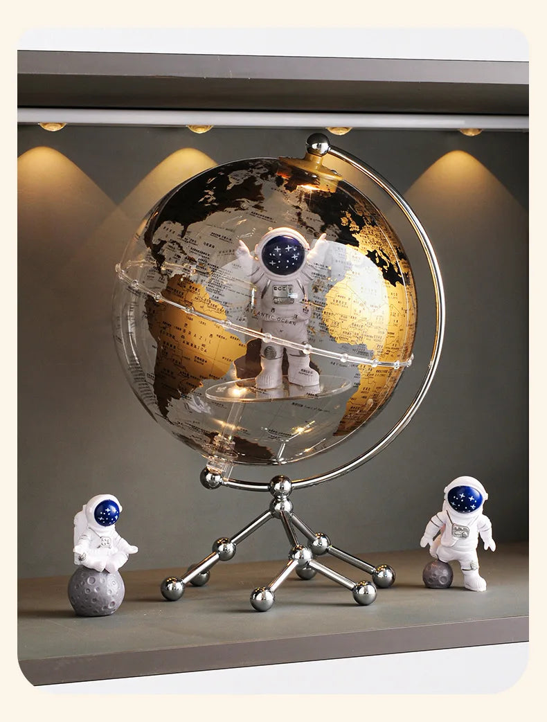 Hot Creative Globe Ornaments For Home Office Wine Cabinet Tv Cabinet Living Room Good Atmosphere High-End Decorations Gift