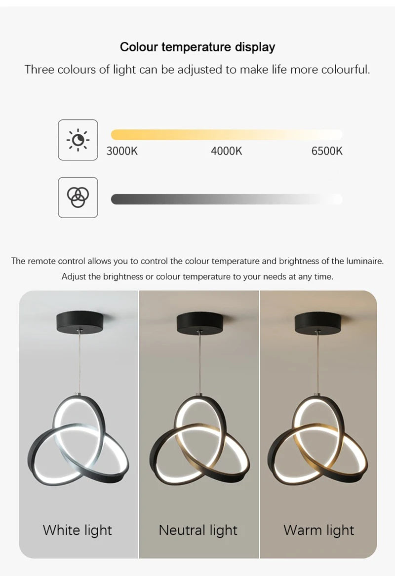 Lustre LED Pendant Lights Hanging Lamps For Ceiling Bedroom Bedside Dining Tables Living Room Decoration Nordic Pendant Lamp