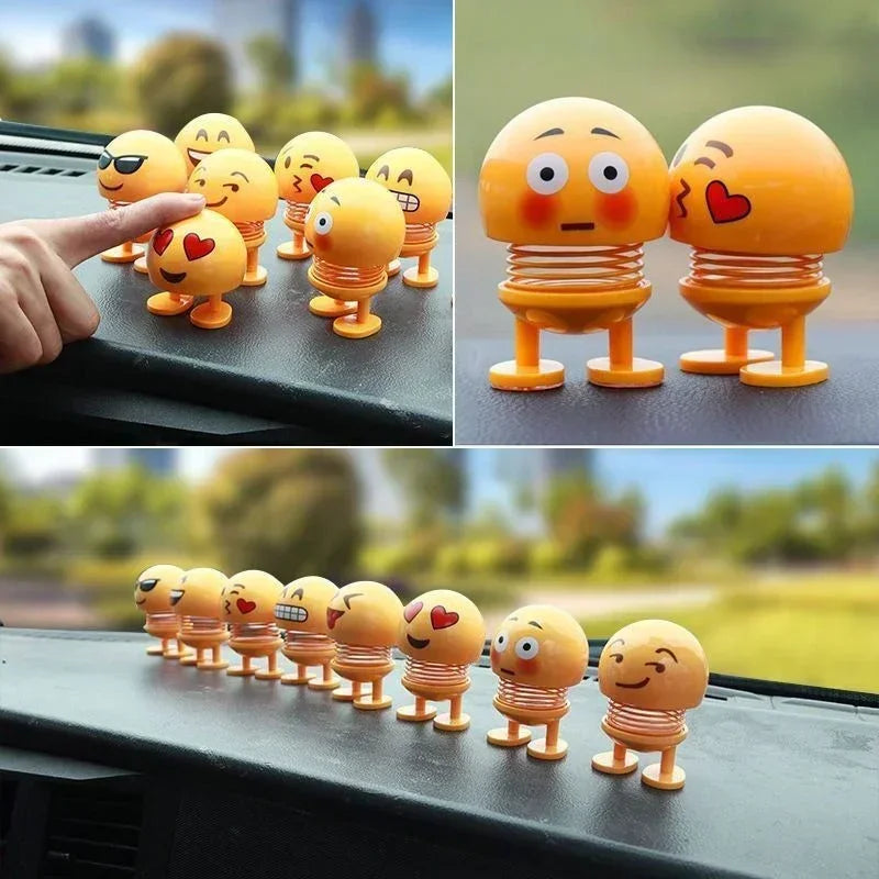 1pcs Funny Shaking Head Doll Car Small Ornaments Cute Car Accessories Interior Trims Creative Car Toys Decoration Accessories