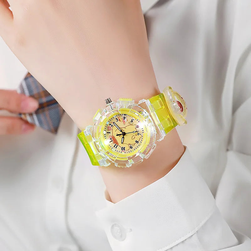 Cartoon Sanrio Kawaii Anime LED Watch Cute Kuromi Melody Pudding Dog Birthday Gifts And Christmas Thanksgiving Gift Toys New