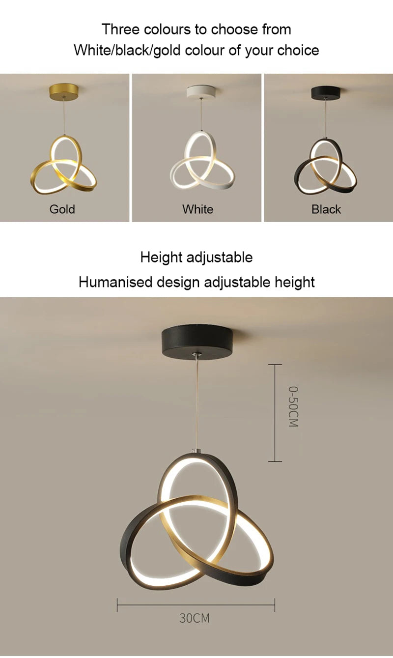 Lustre LED Pendant Lights Hanging Lamps For Ceiling Bedroom Bedside Dining Tables Living Room Decoration Nordic Pendant Lamp