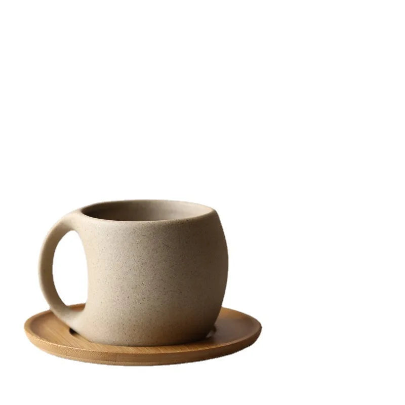 Vintage tasse à café en céramique soucoupe petit déjeuner lait avoine boisson tasse exquise thé de l'après-midi tasse à café