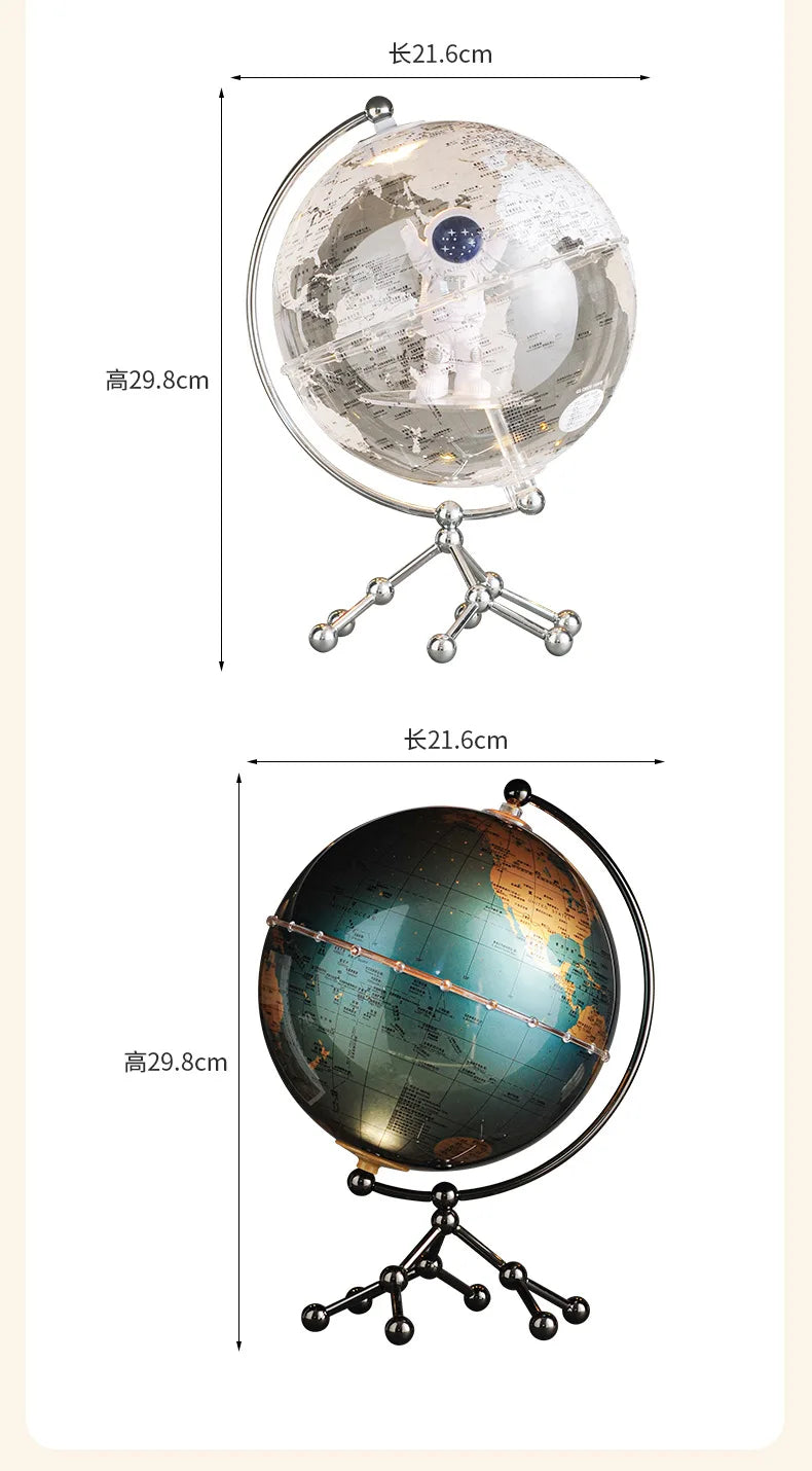 Hot Creative Globe Ornaments For Home Office Wine Cabinet Tv Cabinet Living Room Good Atmosphere High-End Decorations Gift