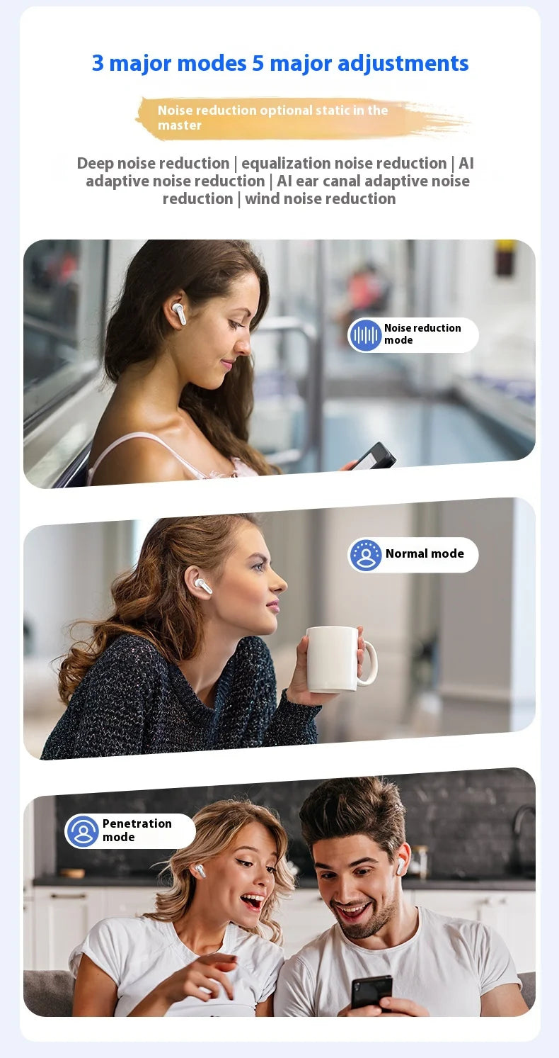 EarFun Air Pro 4 Wireless Earphone HI-FI Bluetooth5.4 Earphones Active Noise Reduction IPX5 Waterproof E-sports PC Gamer Earbuds