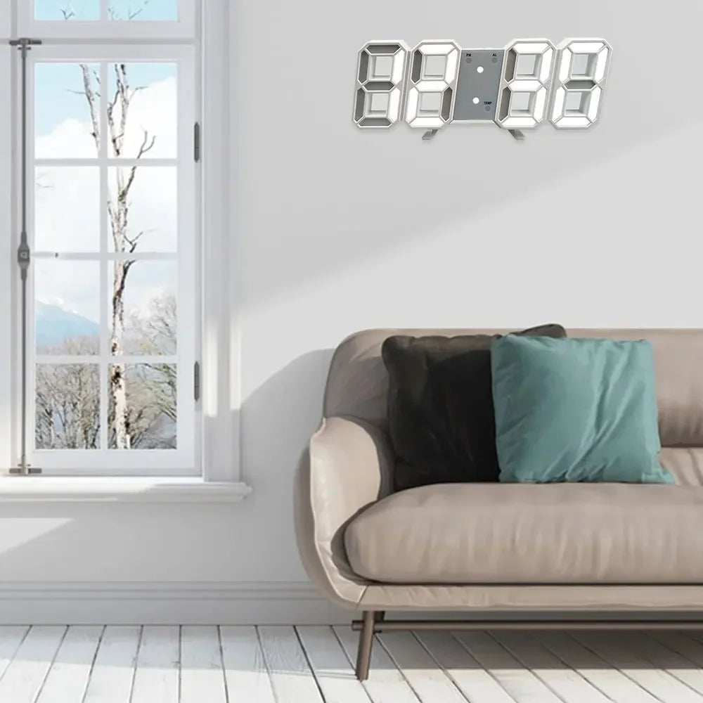 Digital Decoration for Bedroom Desk Watches Led Wall Clock Living Room Alarm Modern Home and Decoration Electronic Table Decor