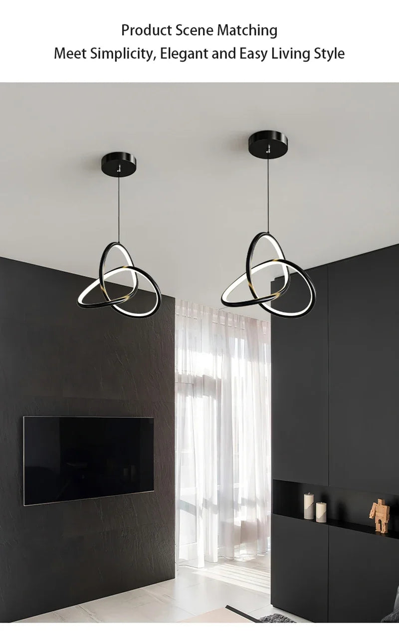 Lustre LED Pendant Lights Hanging Lamps For Ceiling Bedroom Bedside Dining Tables Living Room Decoration Nordic Pendant Lamp