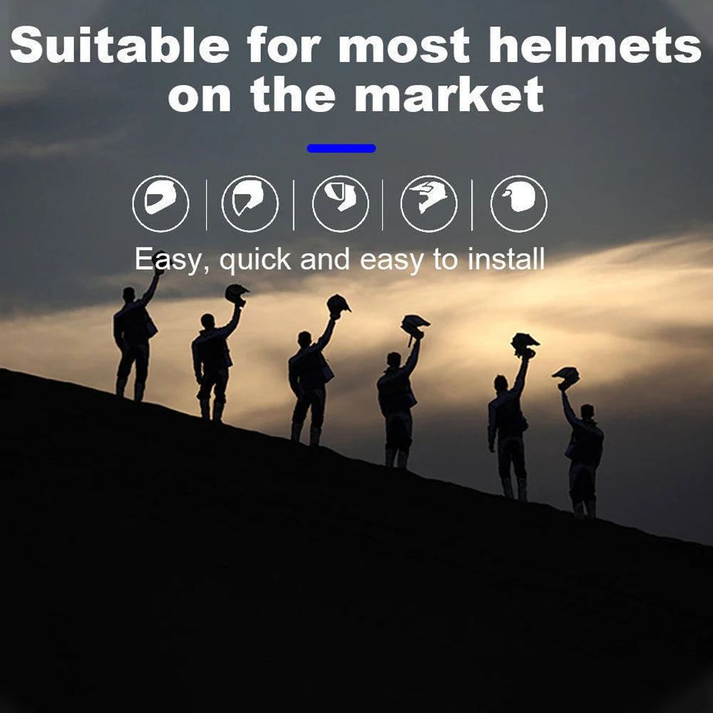 Bluetooth Motorcycle Helmet Headset BT5.0 Wireless Riding Headphone Anti-interference Motor Bike Handsfree Helmet Headsets
