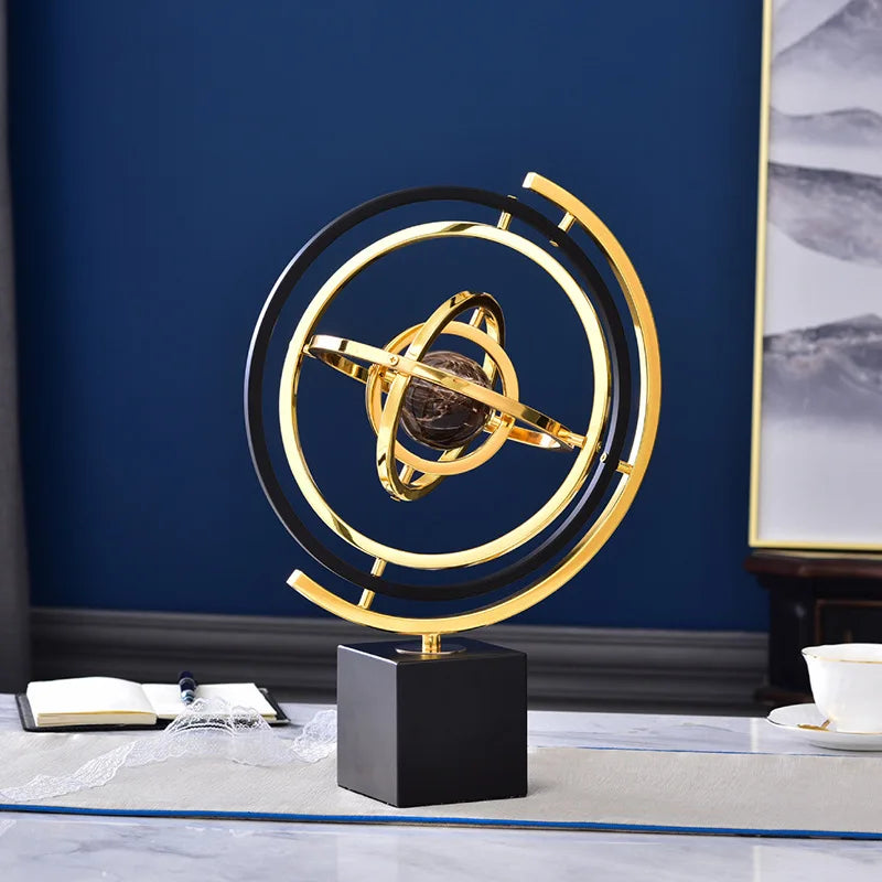 European Office Globe Ornaments, Model Room, Study Desk, Living Room, TV Cabinet, Light Luxury Ornaments, Decoration Gifts