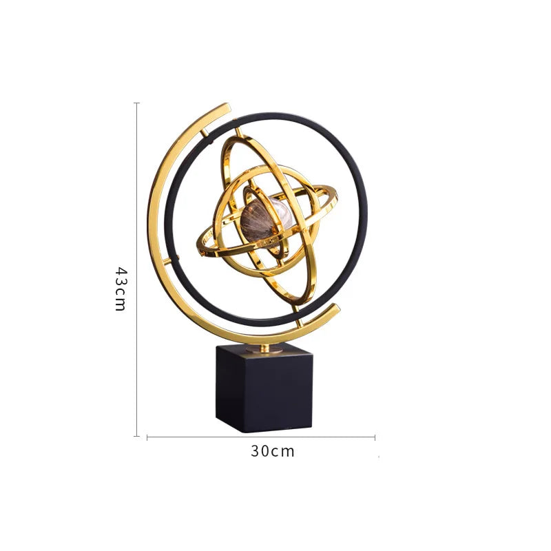 European Office Globe Ornaments, Model Room, Study Desk, Living Room, TV Cabinet, Light Luxury Ornaments, Decoration Gifts