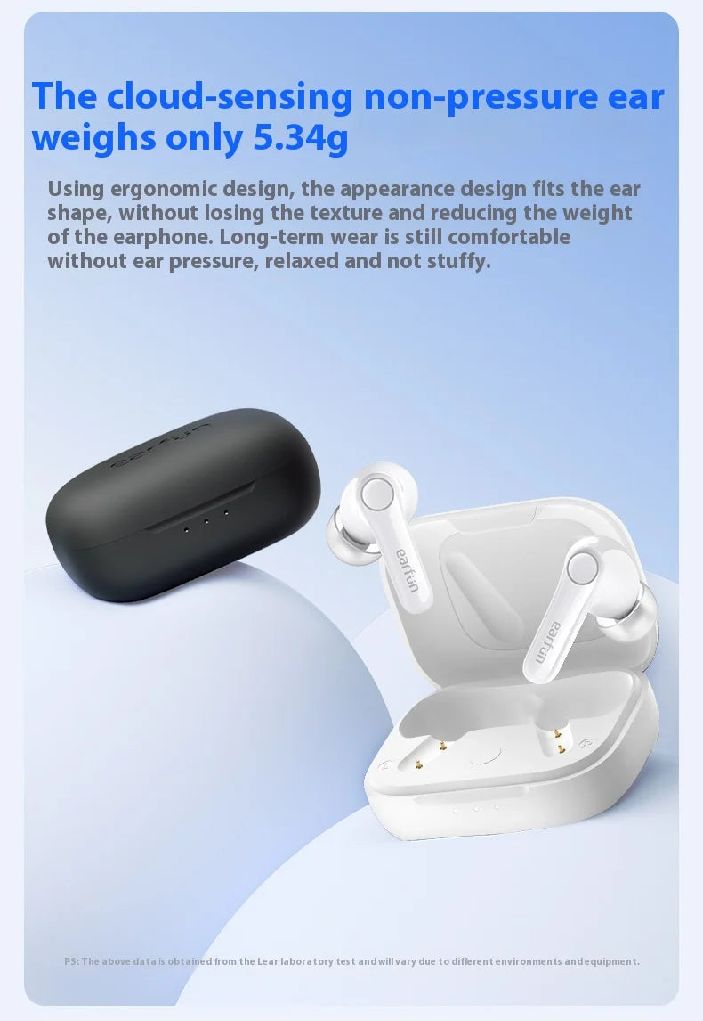 EarFun Air Pro 4 Wireless Earphone HI-FI Bluetooth5.4 Earphones Active Noise Reduction IPX5 Waterproof E-sports PC Gamer Earbuds