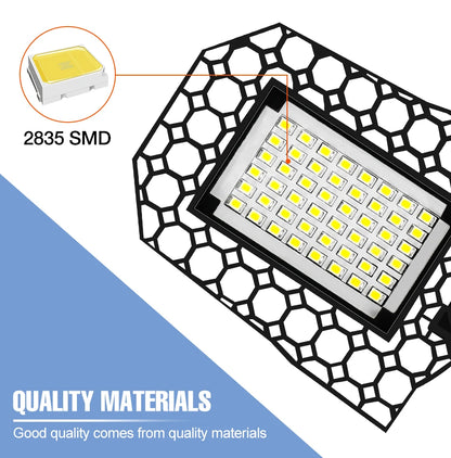 LED Garage Lamp 220V Floodlight E27 Light Bulb 200W 300W 400W Industrial Lighting Folding Warehouse Lampara Gym Ceiling Light