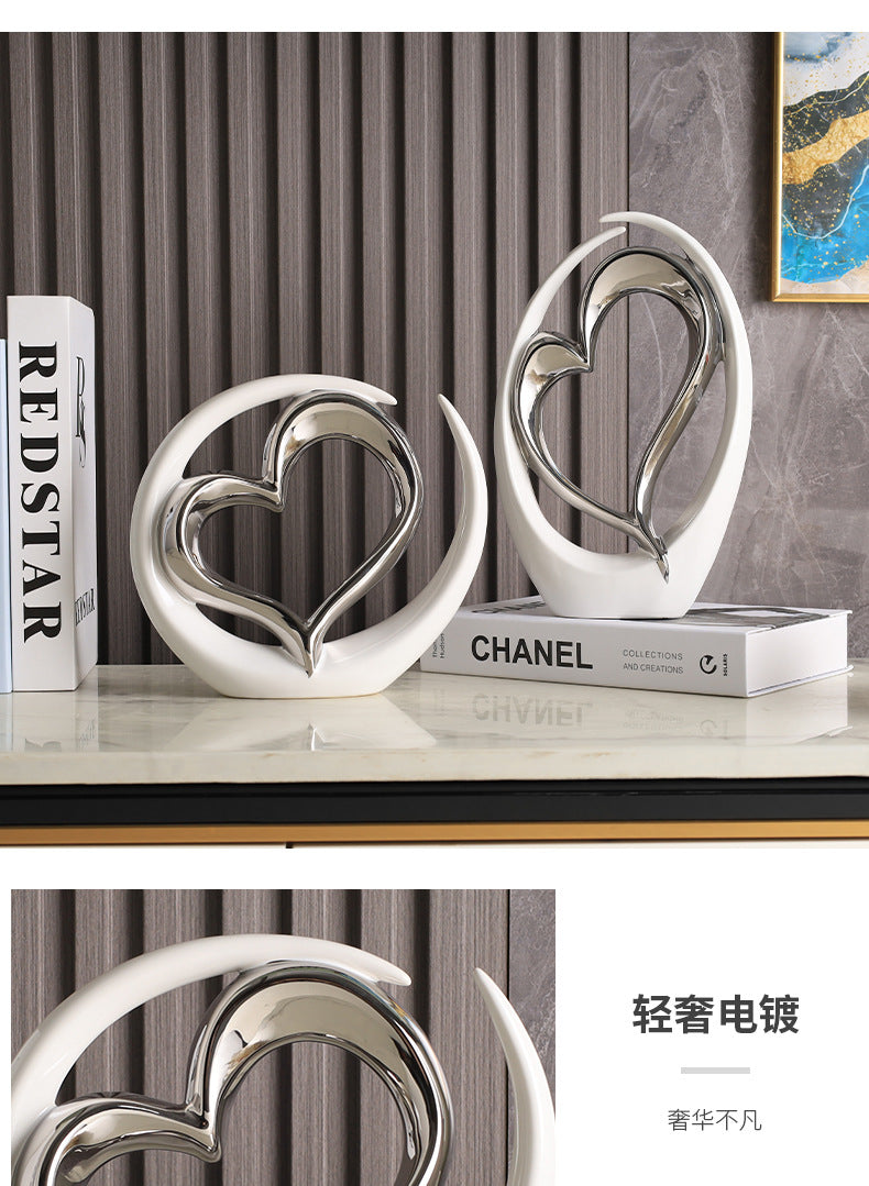 Creative Decoration Home Living Room foyer Wine Cabinet Decoration Ceramic Modern TV Cabinet Craft Decoratio