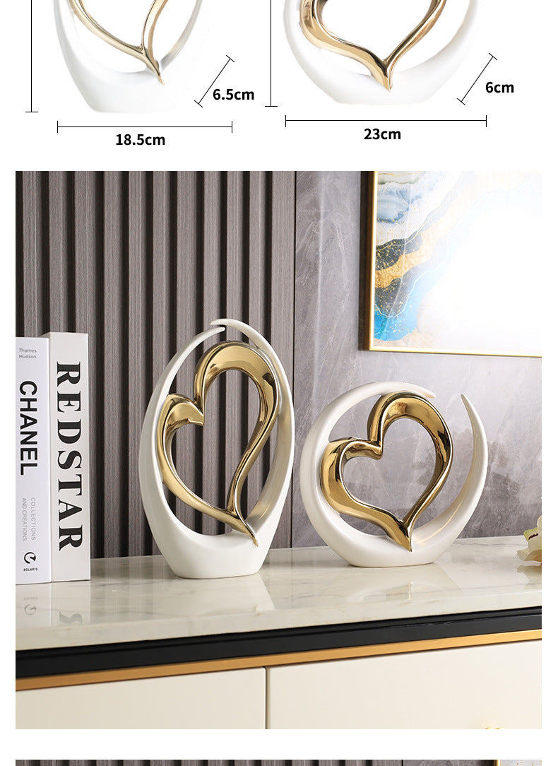 Creative Decoration Home Living Room foyer Wine Cabinet Decoration Ceramic Modern TV Cabinet Craft Decoratio