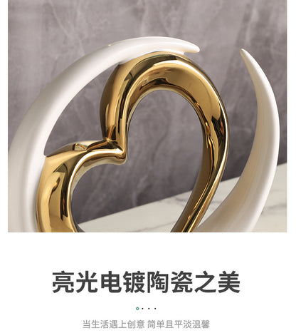 Creative Decoration Home Living Room foyer Wine Cabinet Decoration Ceramic Modern TV Cabinet Craft Decoratio