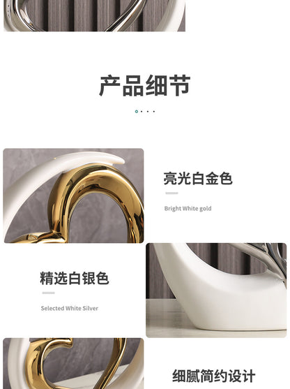 Creative Decoration Home Living Room foyer Wine Cabinet Decoration Ceramic Modern TV Cabinet Craft Decoratio