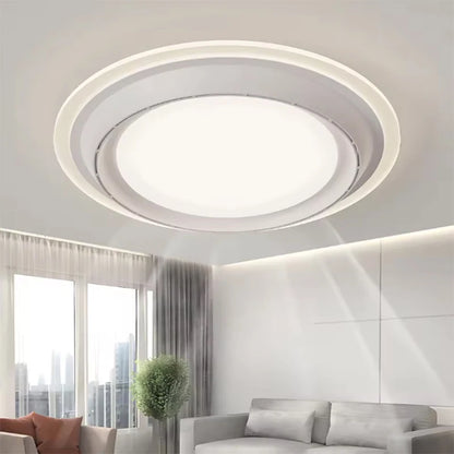 Modern Bladeless Ceiling Fan Lamps Bedroom Round Vaneless Ceiling Lamp Fan Remote Dimmable Bladeless ventilate Fan Circulator