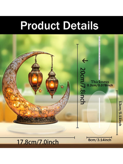 1 piece of moon lamp home decoration ornament suitable for home decoration, holiday desktop decoration, ideal family gift