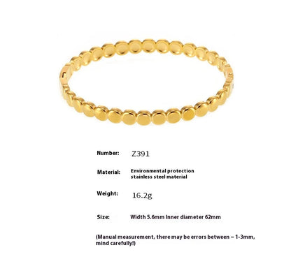 Women's Bracelet Simple Style and Buckle That Won't Fade Fashionable and Versatile Jewelry Accessories