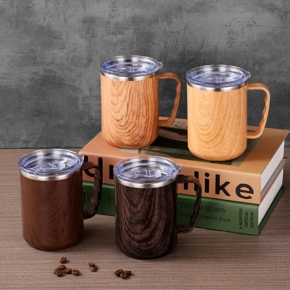 Travel Mug 500ml Stainless Steel Mug Leakproof Lid Food Grade Vacuum Insulated Cup BPA Free Insulated Tumbler Home Office
