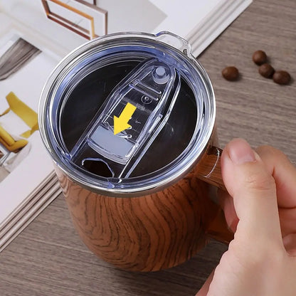 Travel Mug 500ml Stainless Steel Mug Leakproof Lid Food Grade Vacuum Insulated Cup BPA Free Insulated Tumbler Home Office