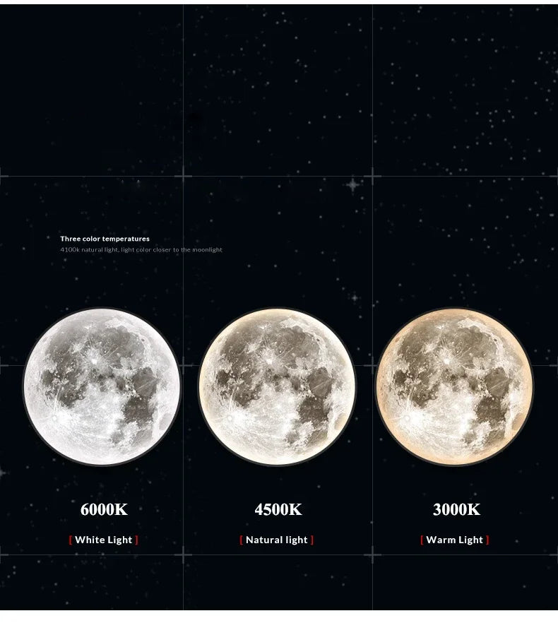 Modern 3D Moon Led Wall Lamp Living Room Background Light Home Decor Lamparas Bedroom Bedside Lighting Corridor Sconce Luminaire