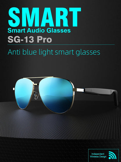 Bluetooth 5.4 Glasses Headphones Wireless Glasses Earphones Air Conduction Headsets HiFi Noise Reduction Earbuds Outdoor Sport