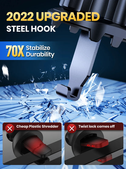 TOPK Car Phone Holder Air Vent Car Mount [Big Phone & Thick Cases] Hands Free Cell Phone Automobile Clamp Cradles for All Phones