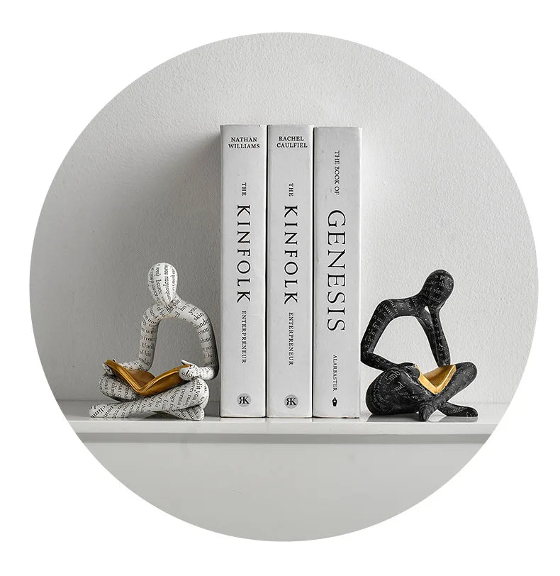 Creative Design Art Couple Figurines TV Cabinet Wine Cabinet Living Room Home Decor Soft Decoration Car Decoration